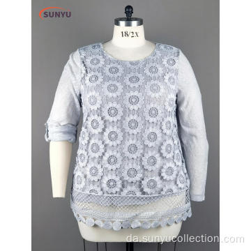 Ladie&#39;s Lace Long Sleeve T-Shirt Ling